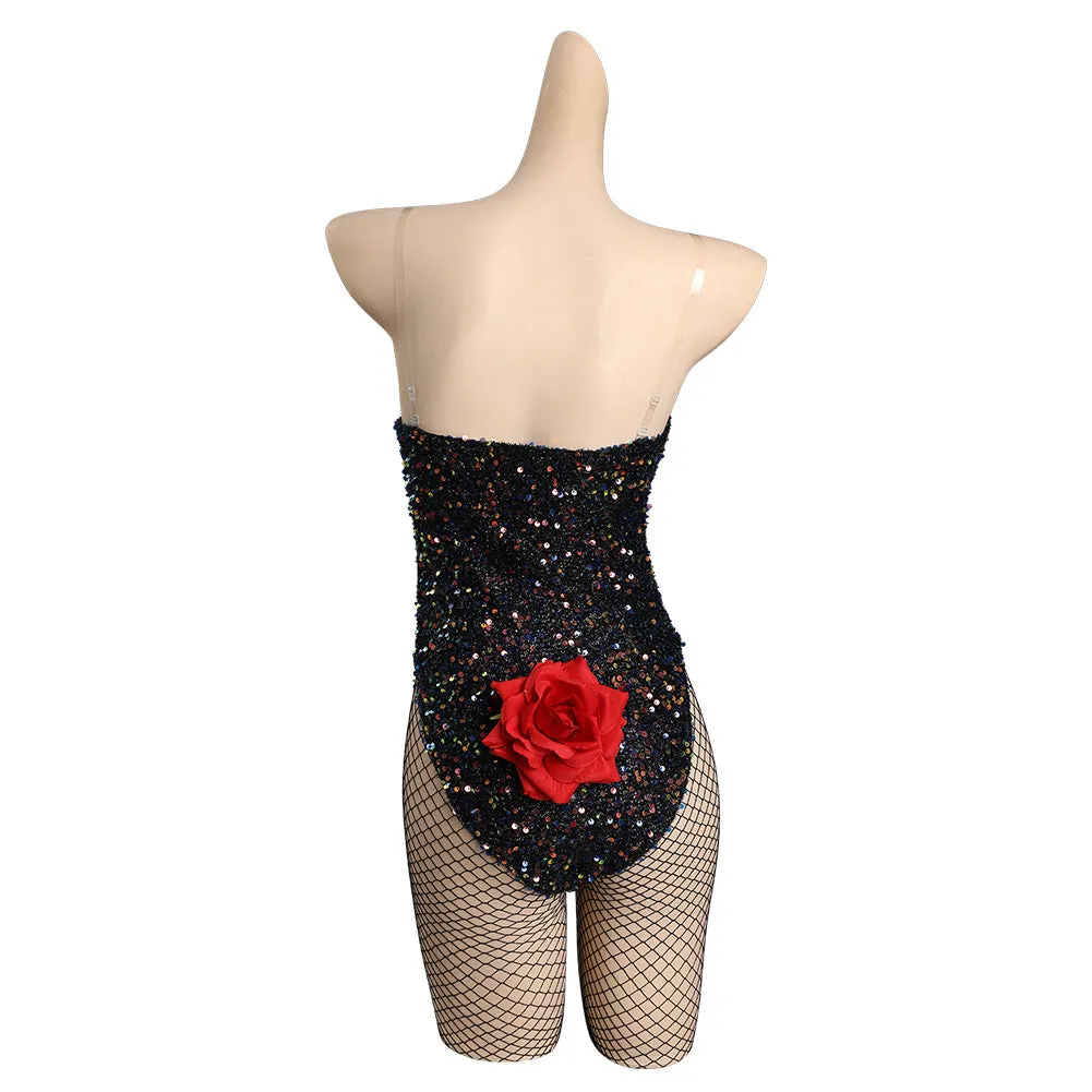 Blonde - Marilyn Monroe Cosplay Costume Bunny Girls Jumpsuit Hat Outfits Halloween Carnival Suit