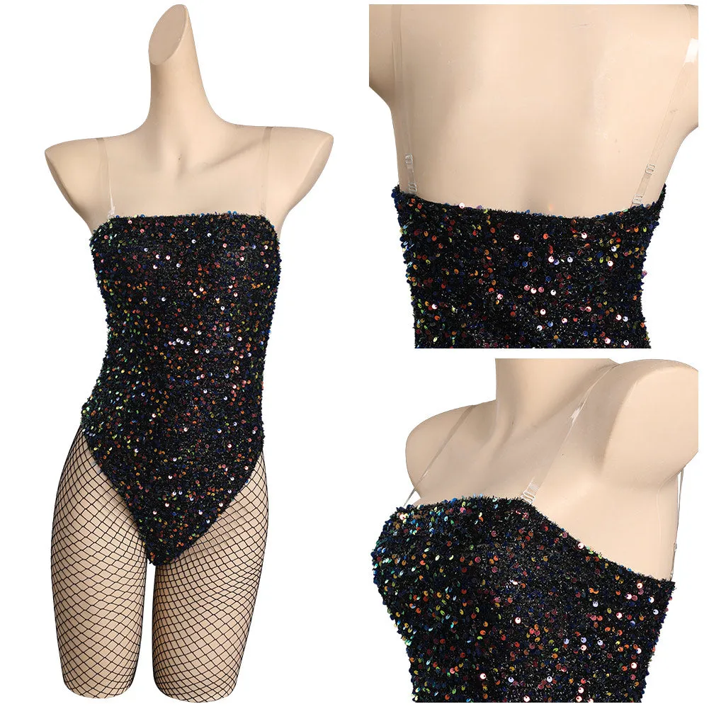 Blonde - Marilyn Monroe Cosplay Costume Bunny Girls Jumpsuit Hat Outfits Halloween Carnival Suit