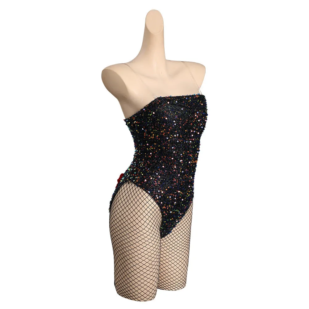 Blonde - Marilyn Monroe Cosplay Costume Bunny Girls Jumpsuit Hat Outfits Halloween Carnival Suit