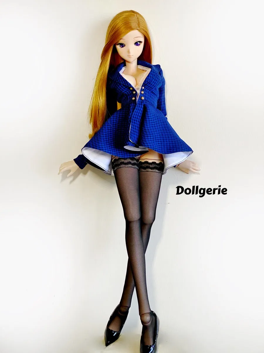 Blue Gingham Blazer Dress for SmartDoll