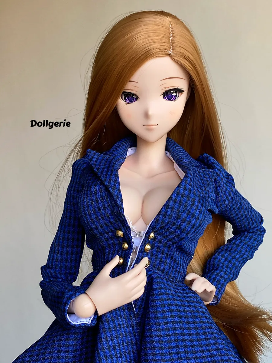 Blue Gingham Blazer Dress for SmartDoll