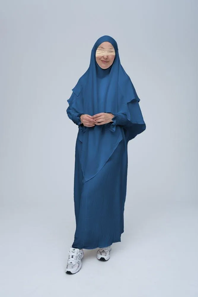 Blue Pristine prayer gown for Omrah or prayer