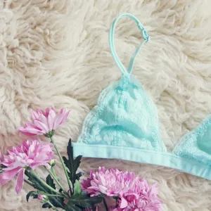 Boheme Lace Bralette in Sky
