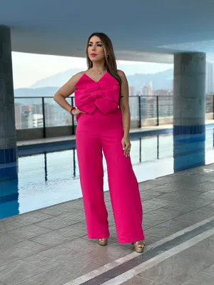 Bow Strapless Jumpsuit