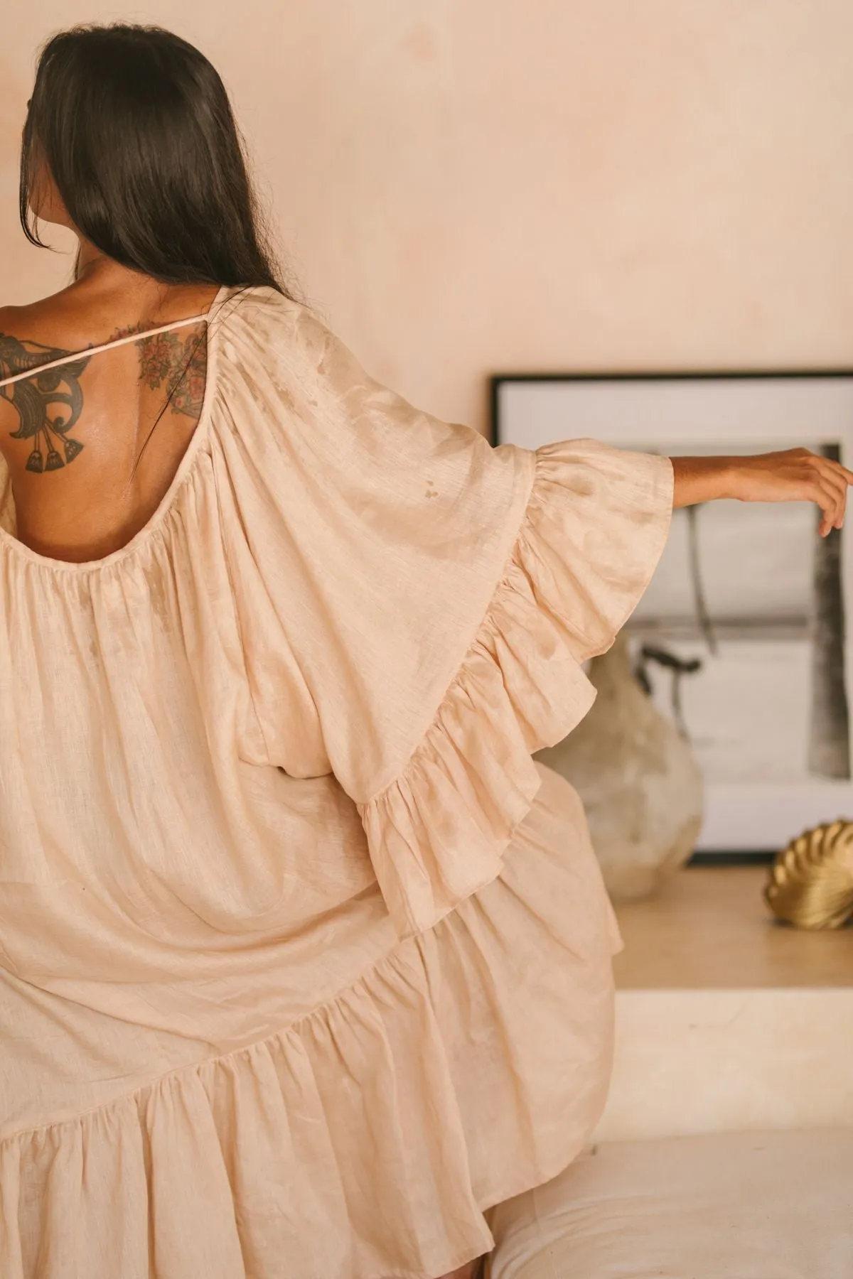 Brida Linen Gown Long