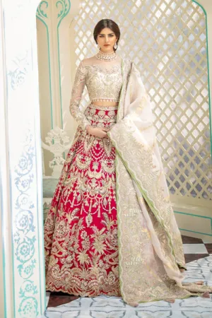 Bridal Wedding Lehenga Choli in Red Color #K0023