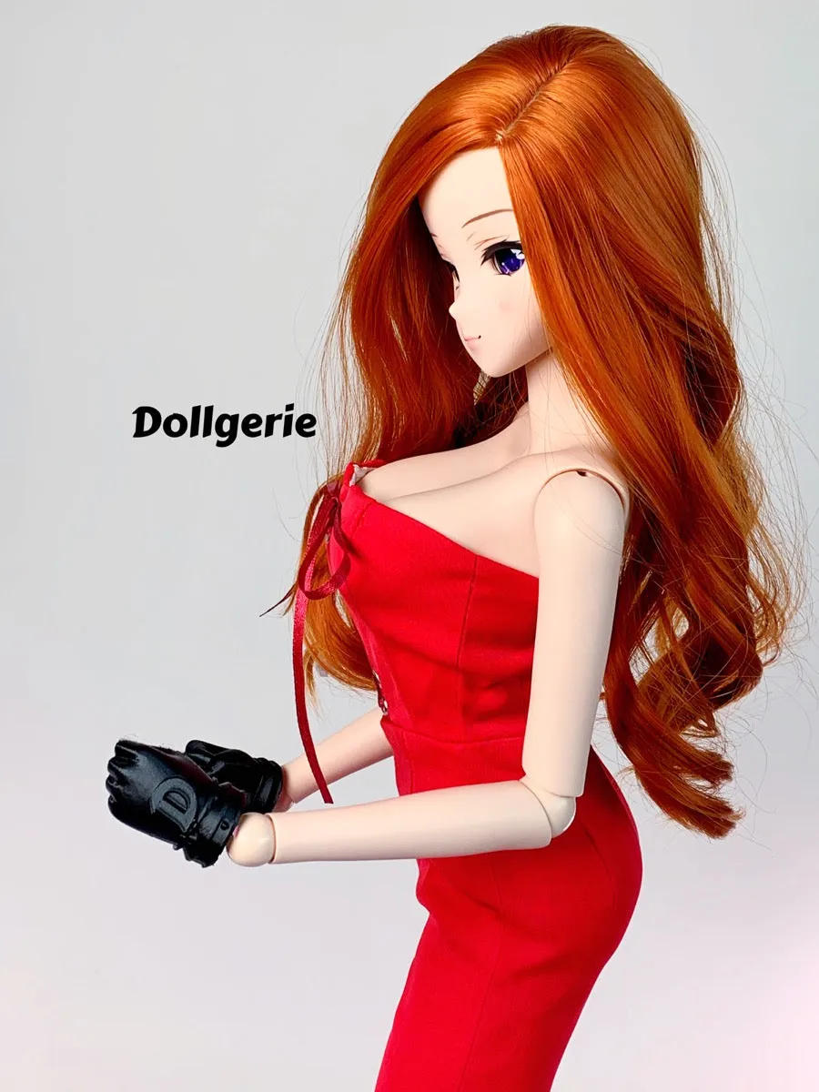 Bright Red Strapless Wide Leg Jumpsuit for SmartDoll / DD