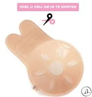 Bunny Plak BH met Clip |Strapless Push-up Effect | Zelfklevende Borst Lift | Onzichtbaar & Herbruikbaar| Cup A B C