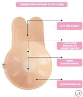 Bunny Plak BH met Clip |Strapless Push-up Effect | Zelfklevende Borst Lift | Onzichtbaar & Herbruikbaar| Cup C D E