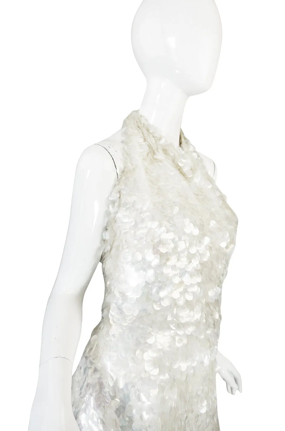 c1967 Couture Donald Brooks Silk and Pailettes Jumpsuit