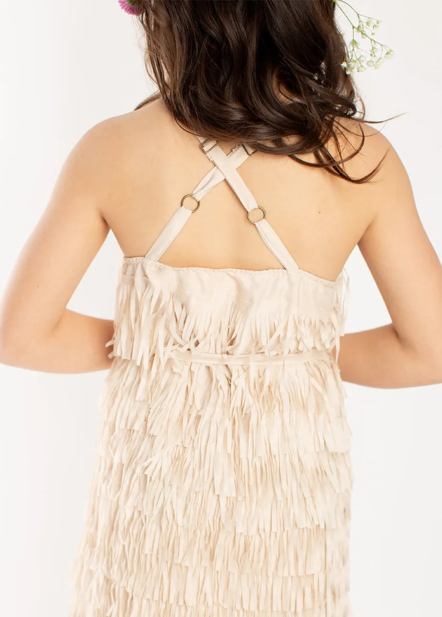 Caleo Dress in Ecru
