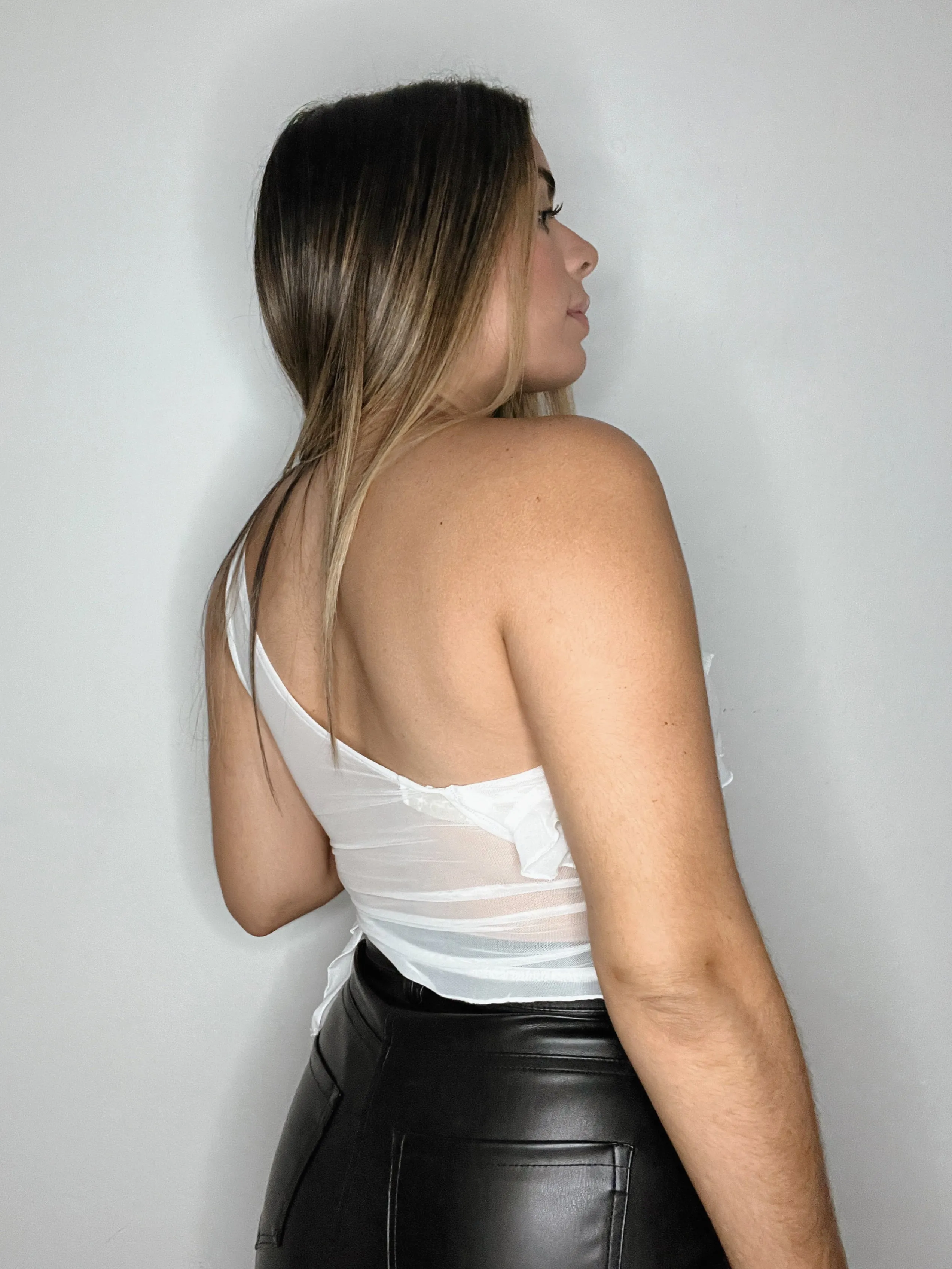 CALIE RUFFLE TOP