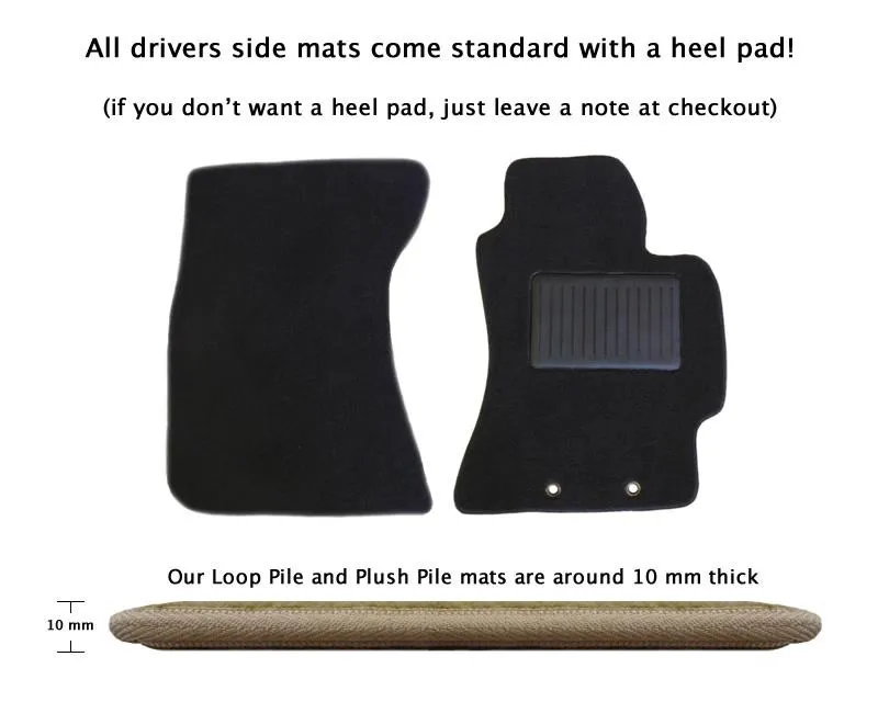 Car Mats suitable for Toyota HiLux 90 Series (1988 - 2005) DUAL CAB