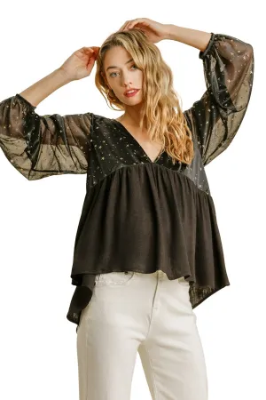 CELESTIAL TOP - BLACK