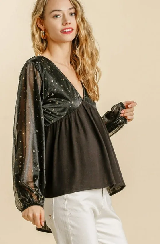 CELESTIAL TOP - BLACK