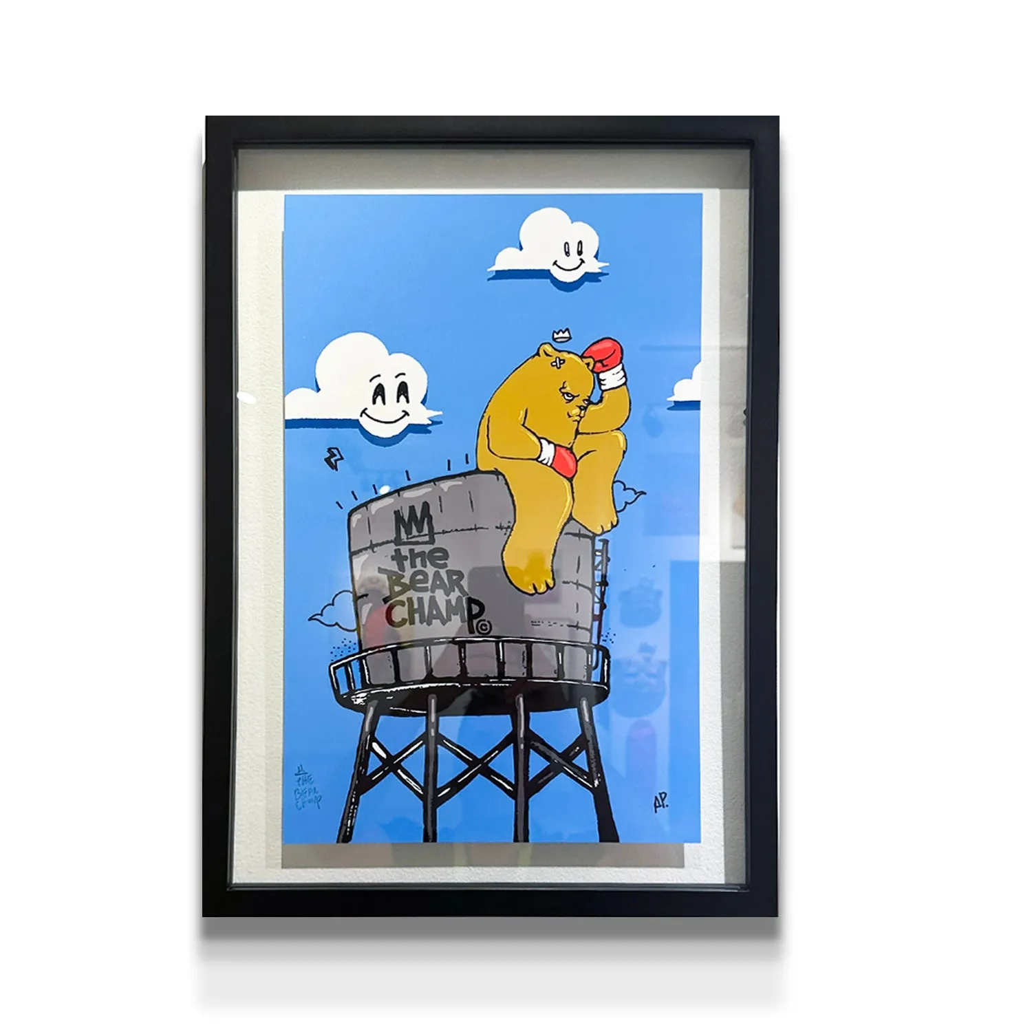Champ On Top - Hand Embellished Print