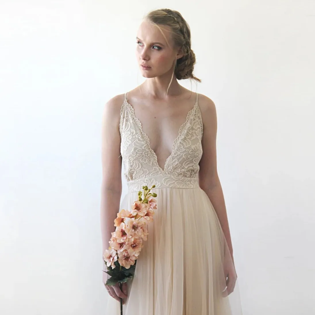 Champagne Wedding Dress #1205
