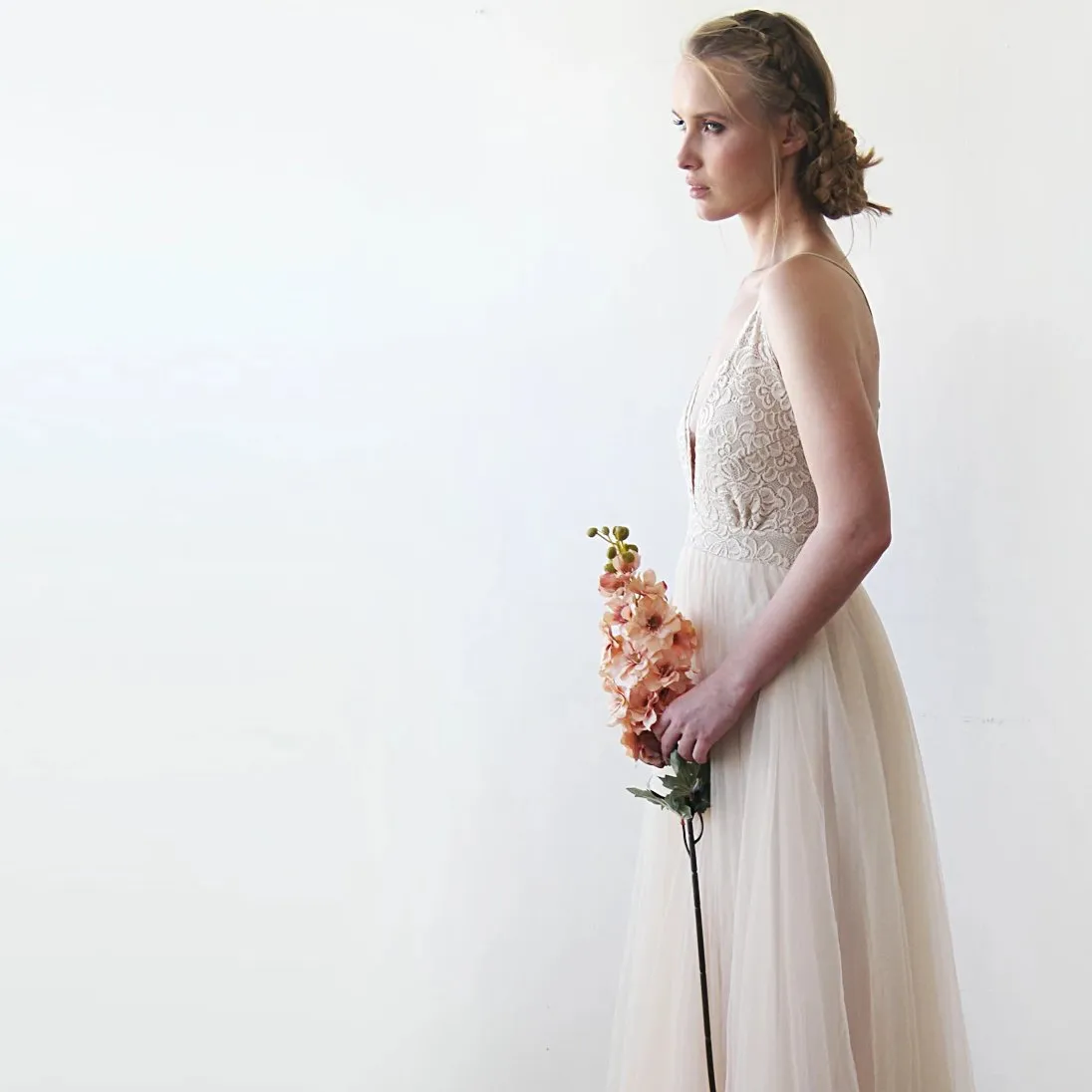 Champagne Wedding Dress #1205