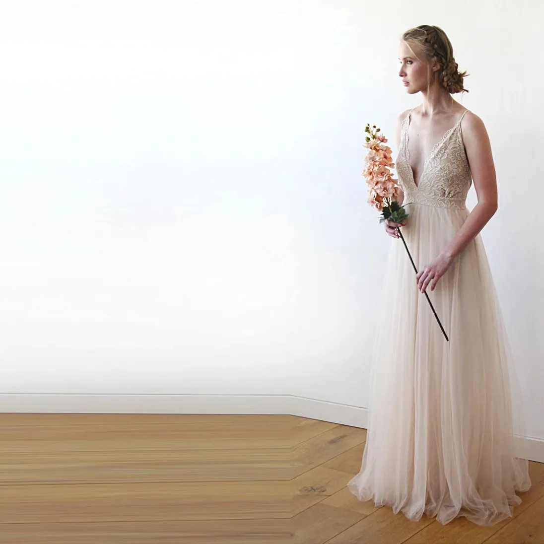 Champagne Wedding Dress #1205