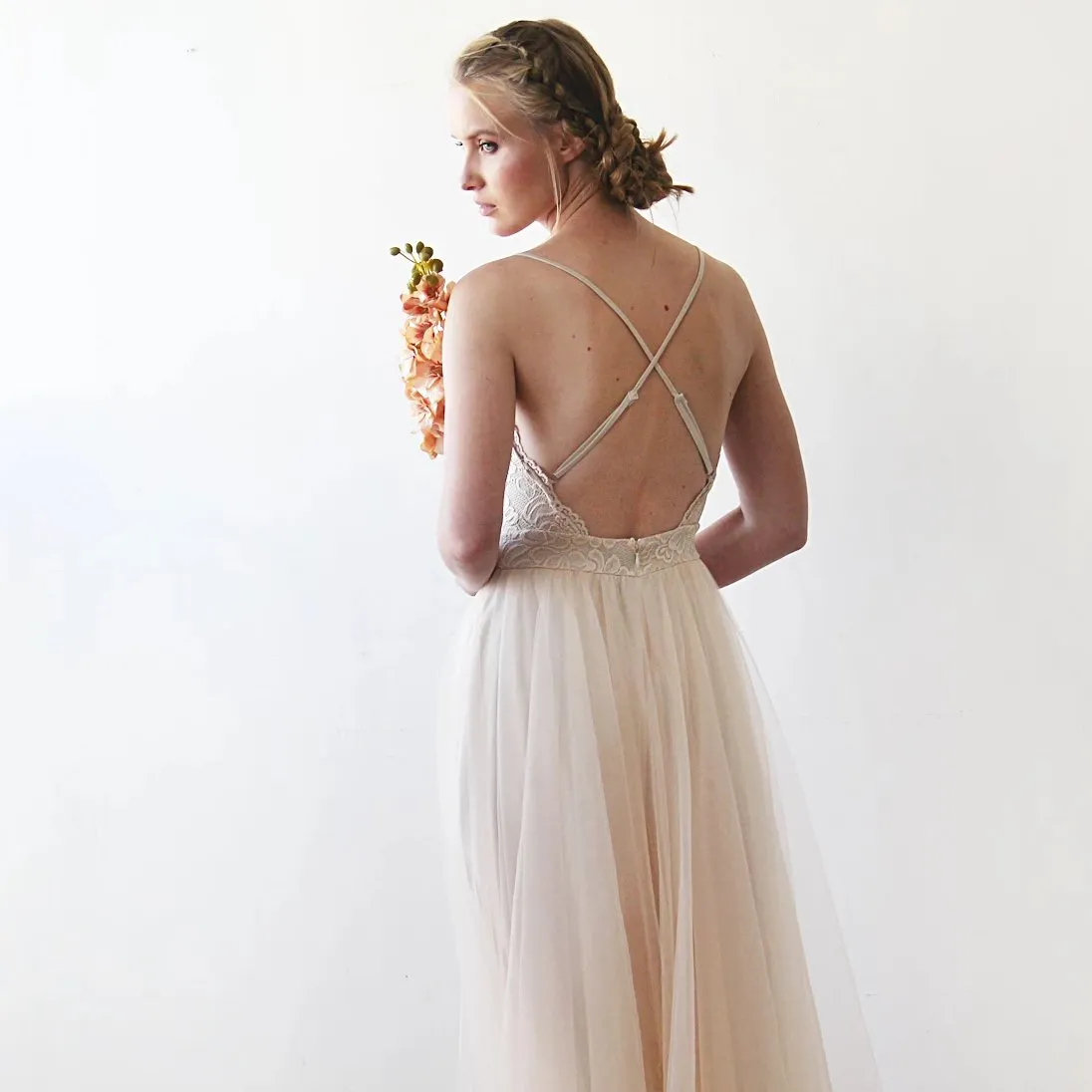 Champagne Wedding Dress #1205