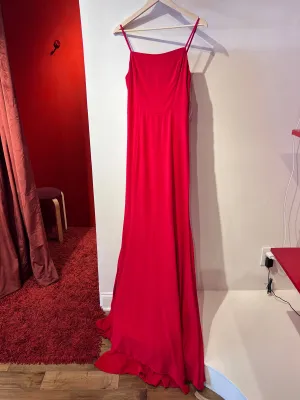 Cherry Red Corseted Gown