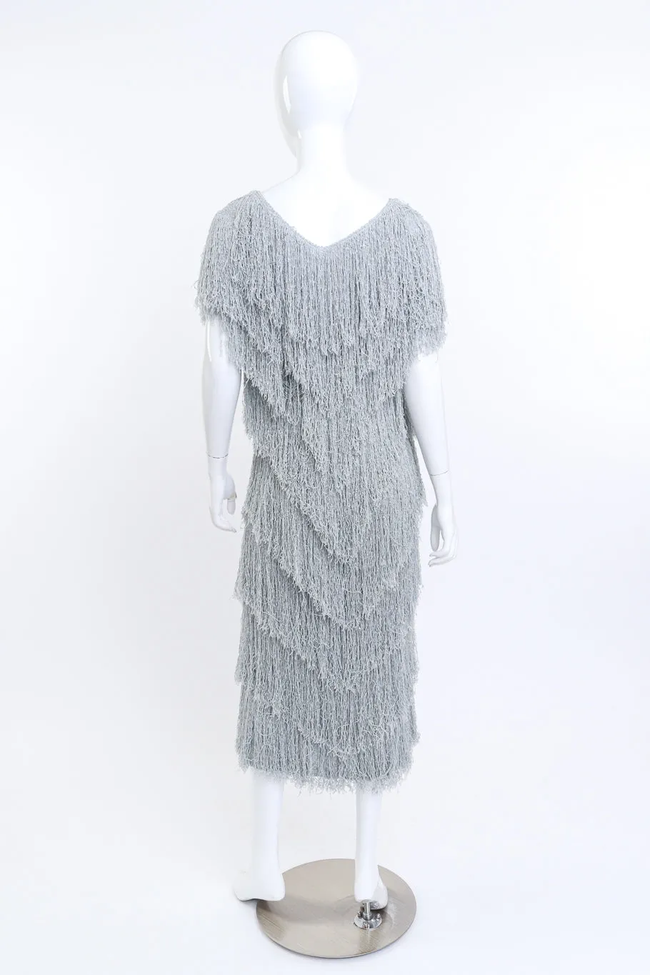 Chevron Fringe Knit Dress