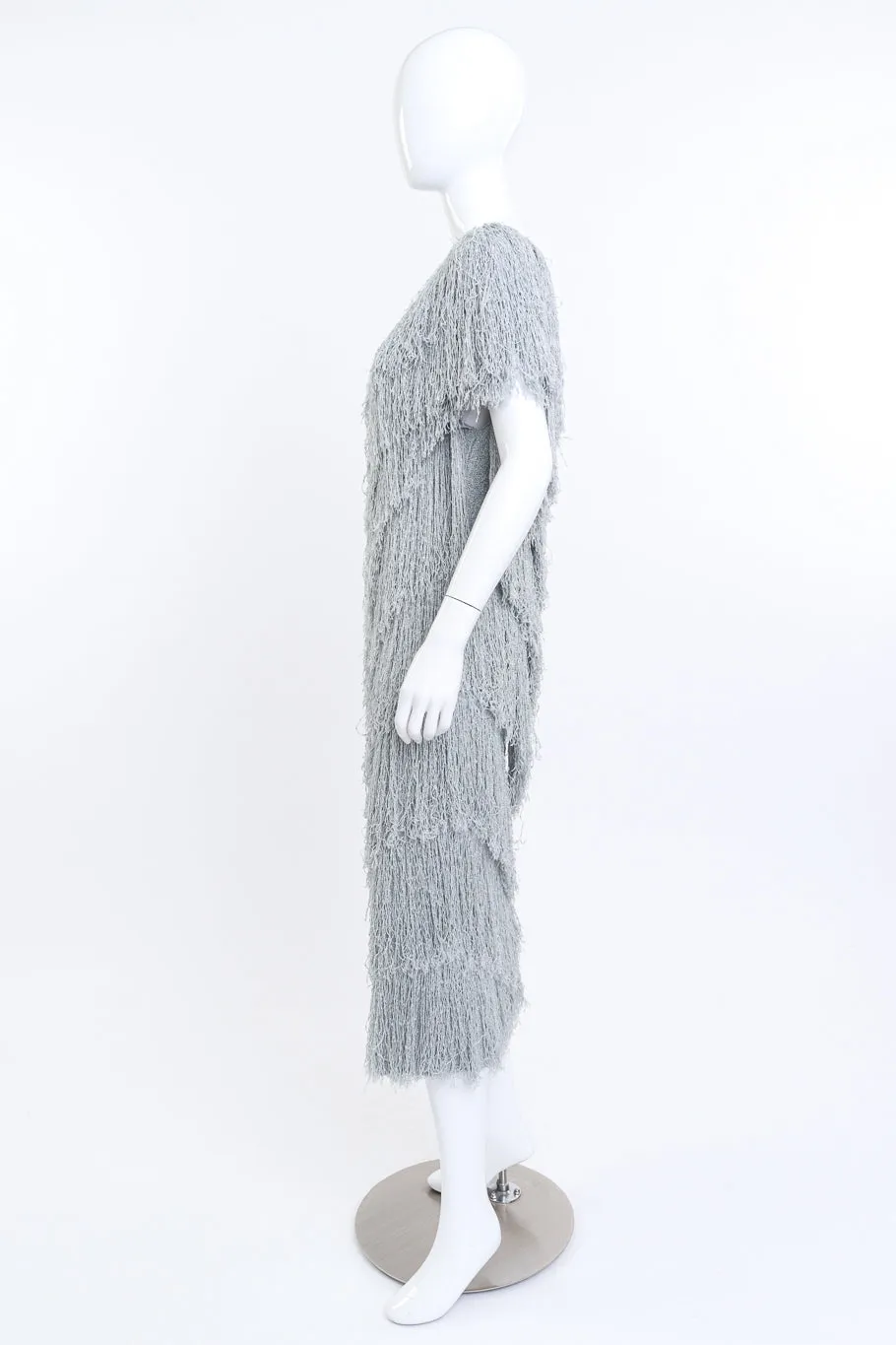 Chevron Fringe Knit Dress