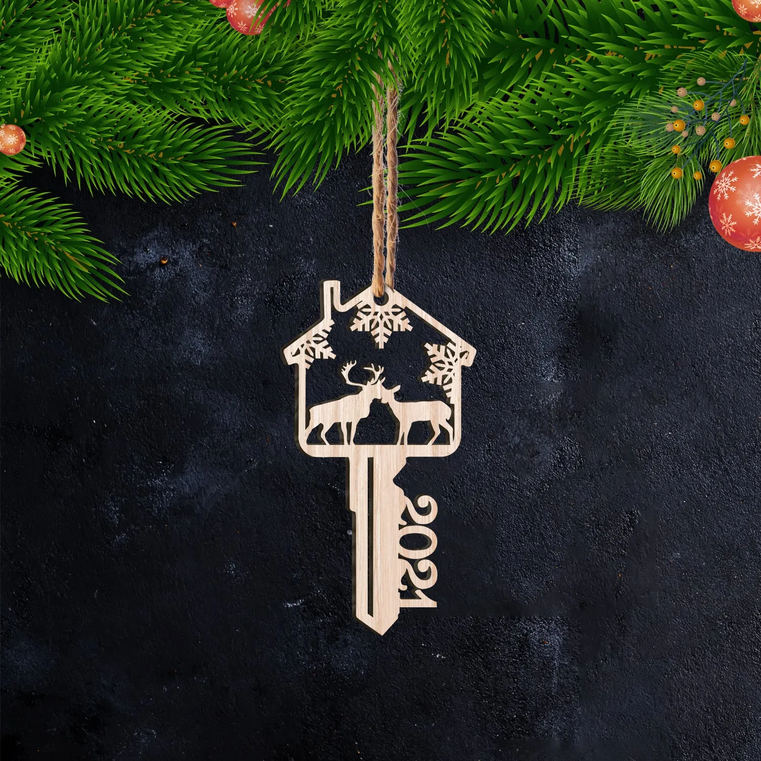 Christmas Home- Ornament Cut out 3 - PT97
