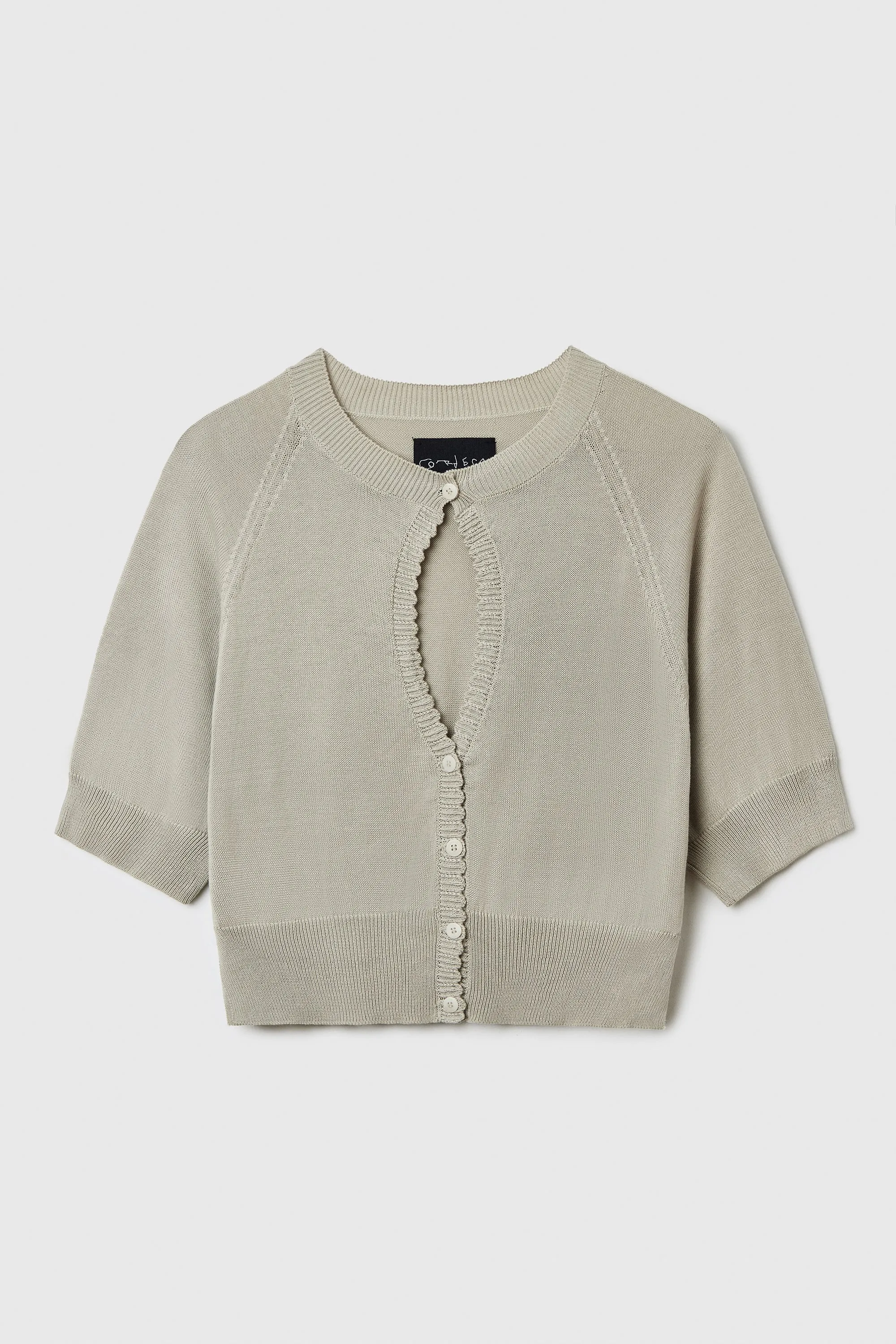 Cordera - Organic Cotton Cut-Out Top (Pearl Grey)