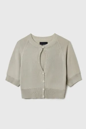 Cordera - Organic Cotton Cut-Out Top (Pearl Grey)