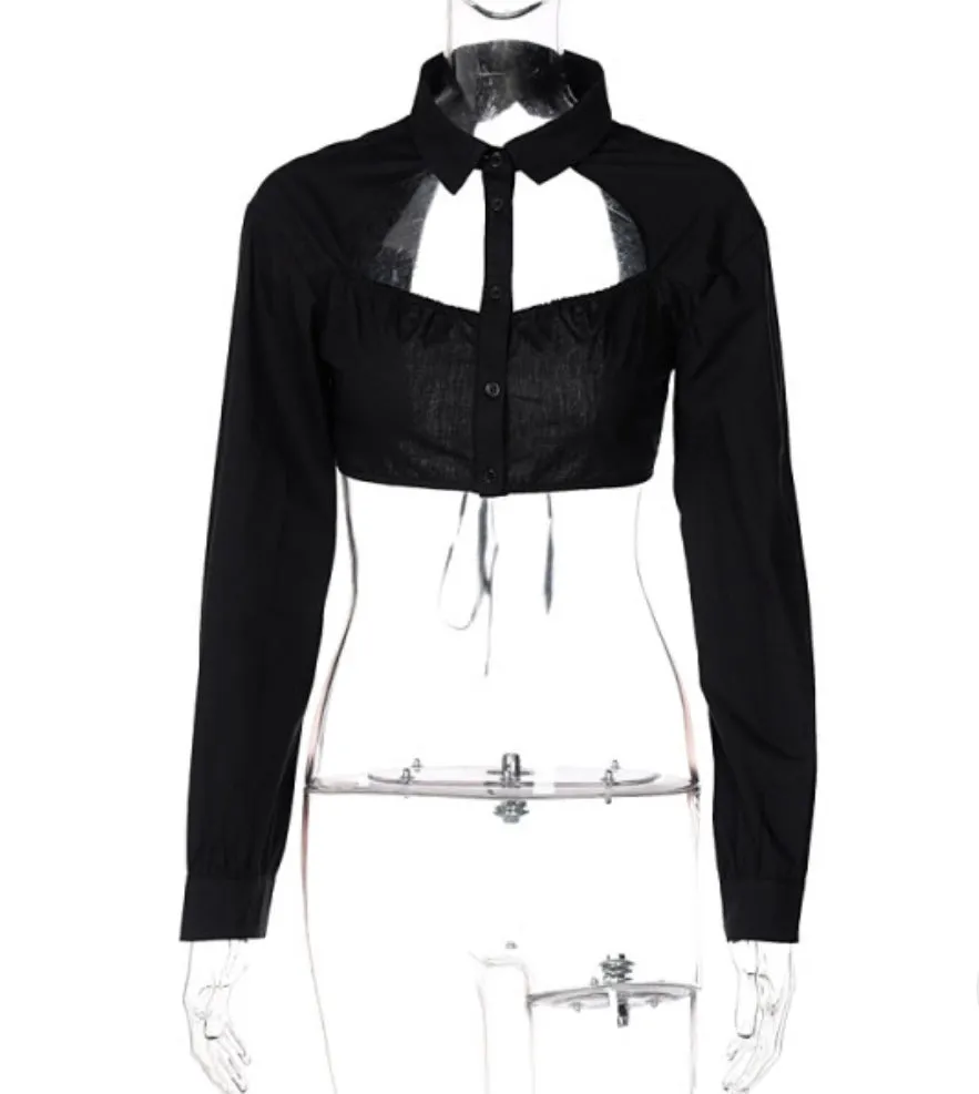 Cut Out Crop Top