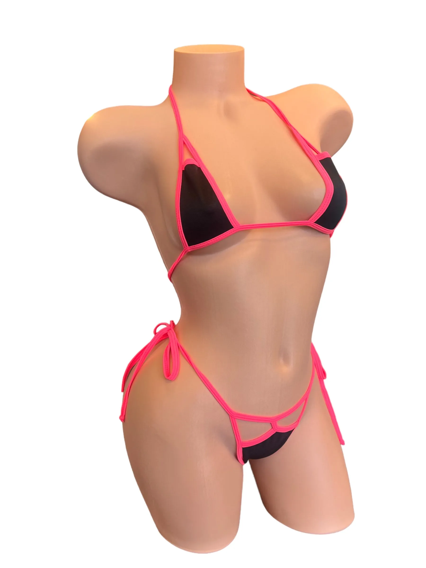 CUT OUT MICRO 2PC G STRING SET