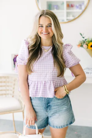Daisy Plaid Top