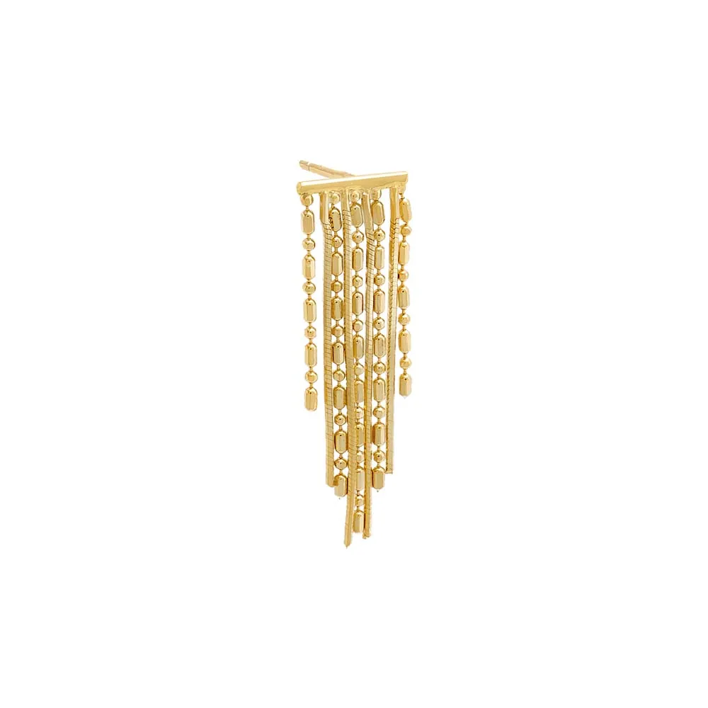 Dangling Fringe Stud Earring