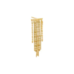 Dangling Fringe Stud Earring