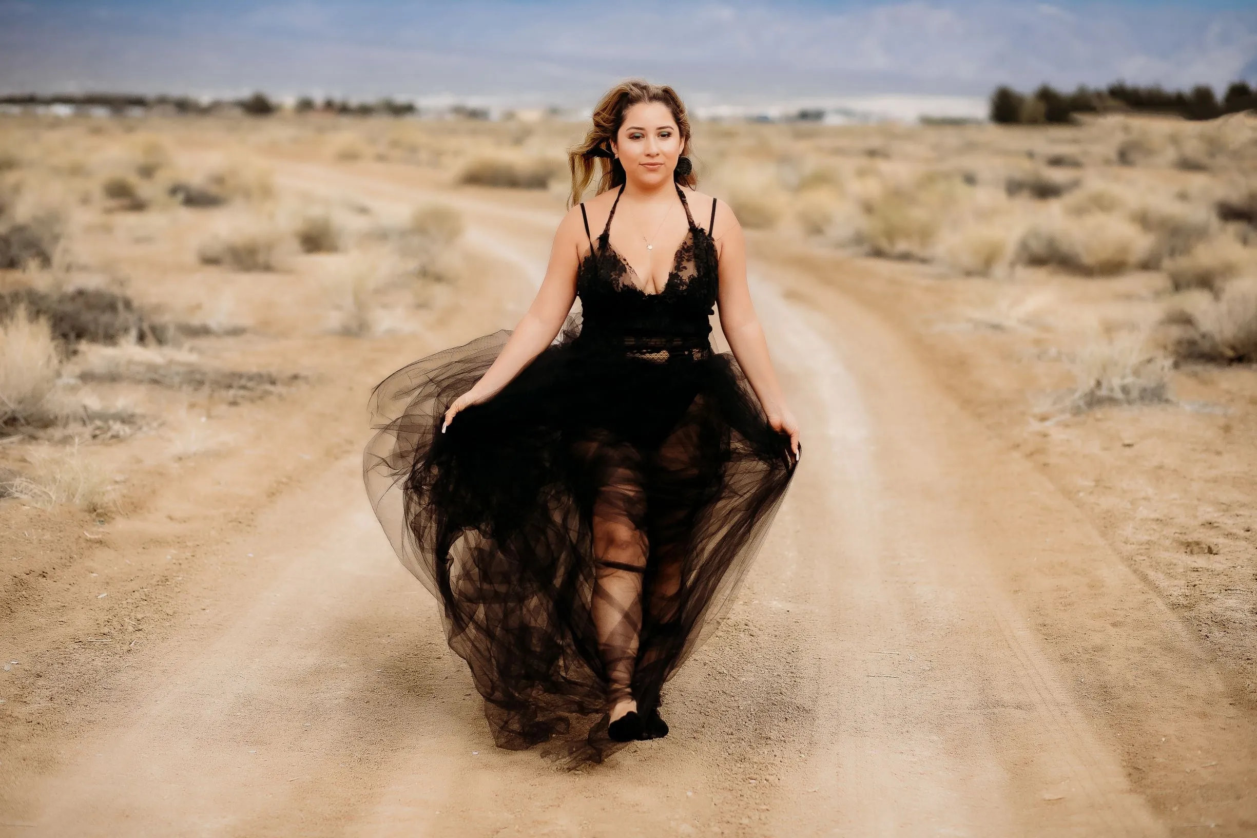 DARK DALIAH  Flowing Tulle Dress Dream