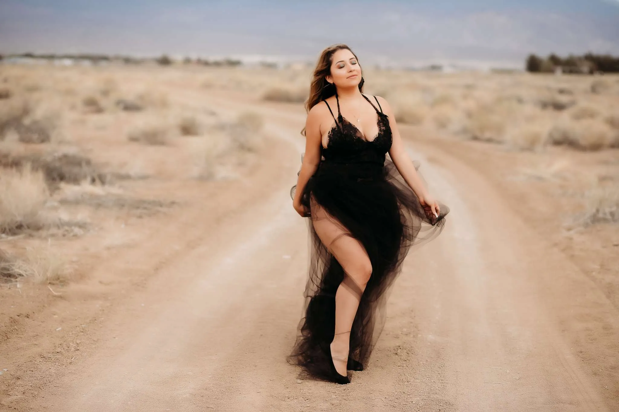 DARK DALIAH  Flowing Tulle Dress Dream