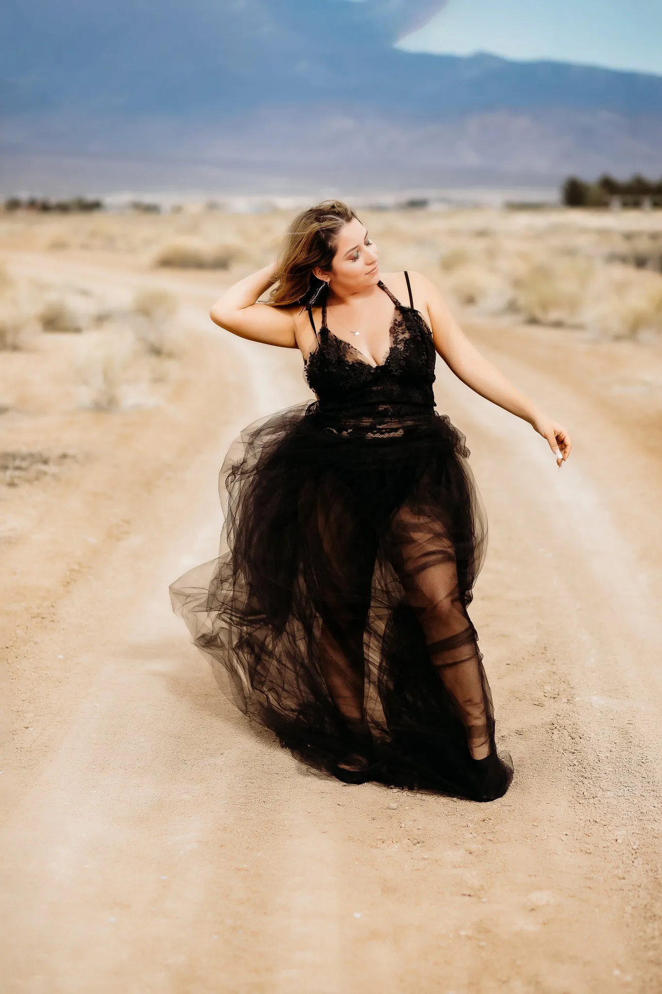 DARK DALIAH  Flowing Tulle Dress Dream