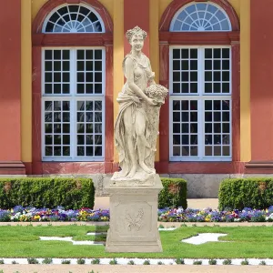 Design Toscano- The Four Goddesses of the Seasons Statue: Autumn Statue & Plinth