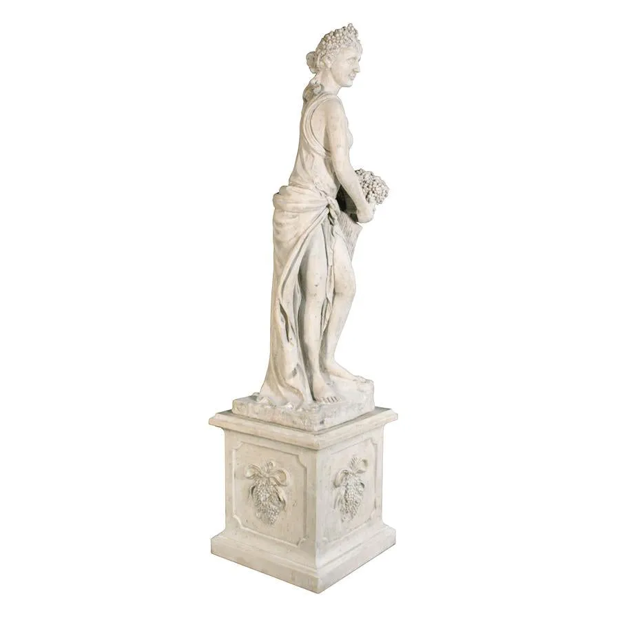 Design Toscano- The Four Goddesses of the Seasons Statue: Autumn Statue & Plinth