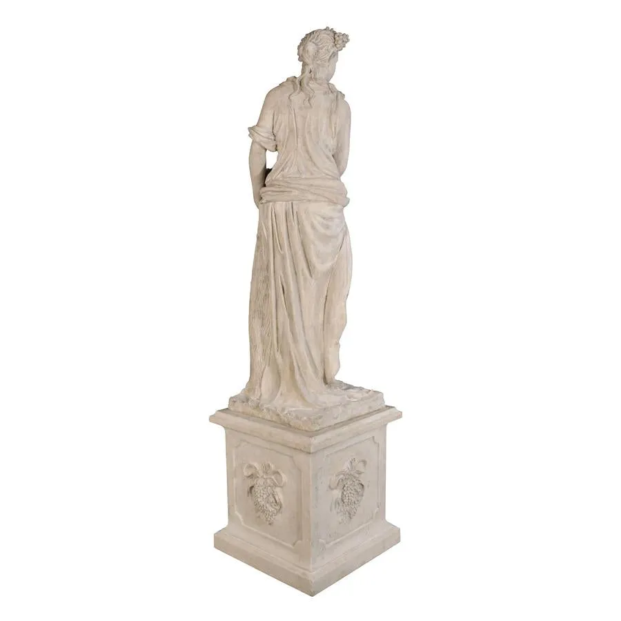 Design Toscano- The Four Goddesses of the Seasons Statue: Autumn Statue & Plinth