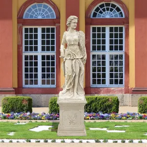 Design Toscano- The Four Goddesses of the Seasons Statue: Summer Statue & Plinth