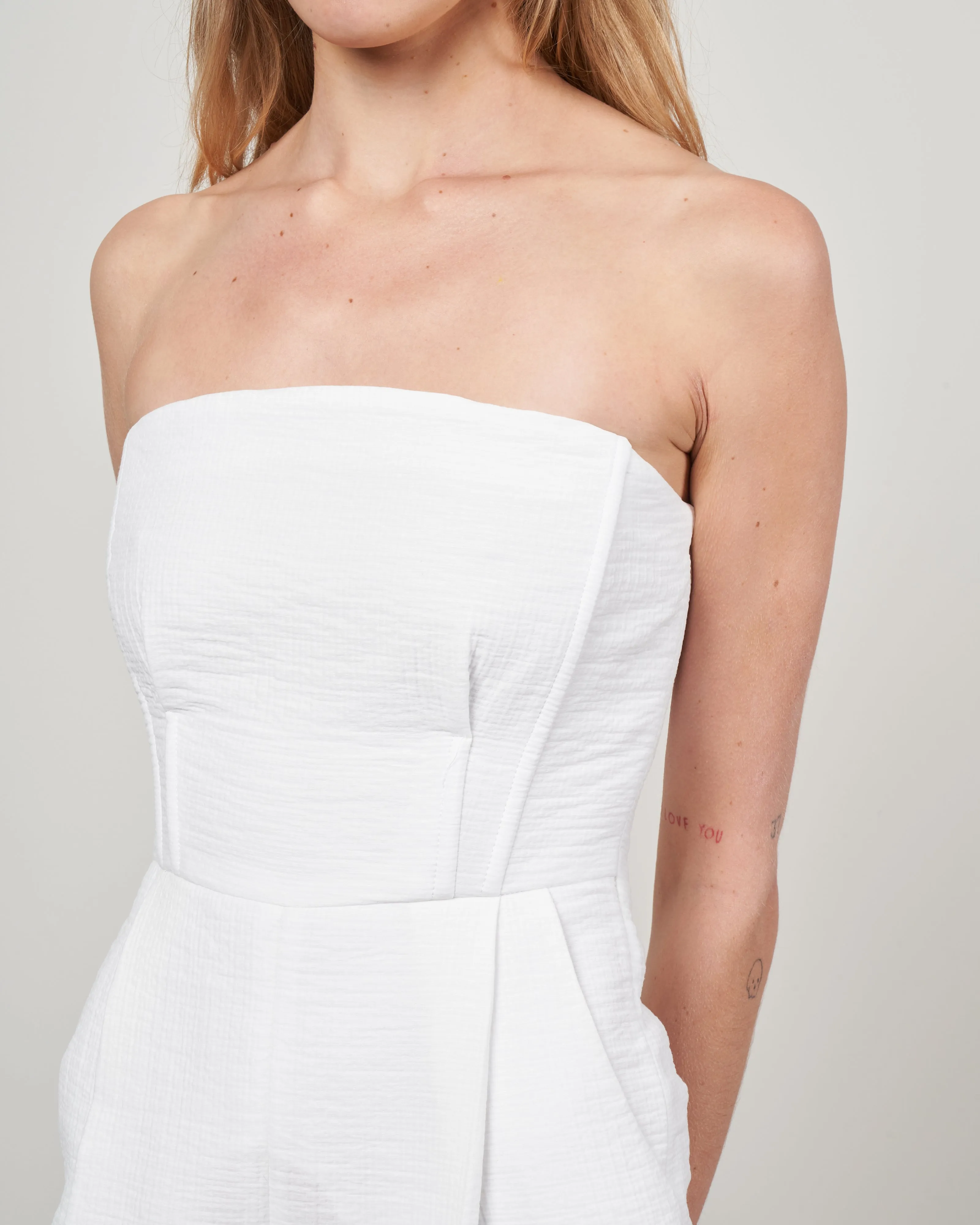 deter jumpsuit - white