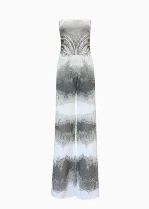 Devona – Strapless Jumpsuit with Waist Embellishments