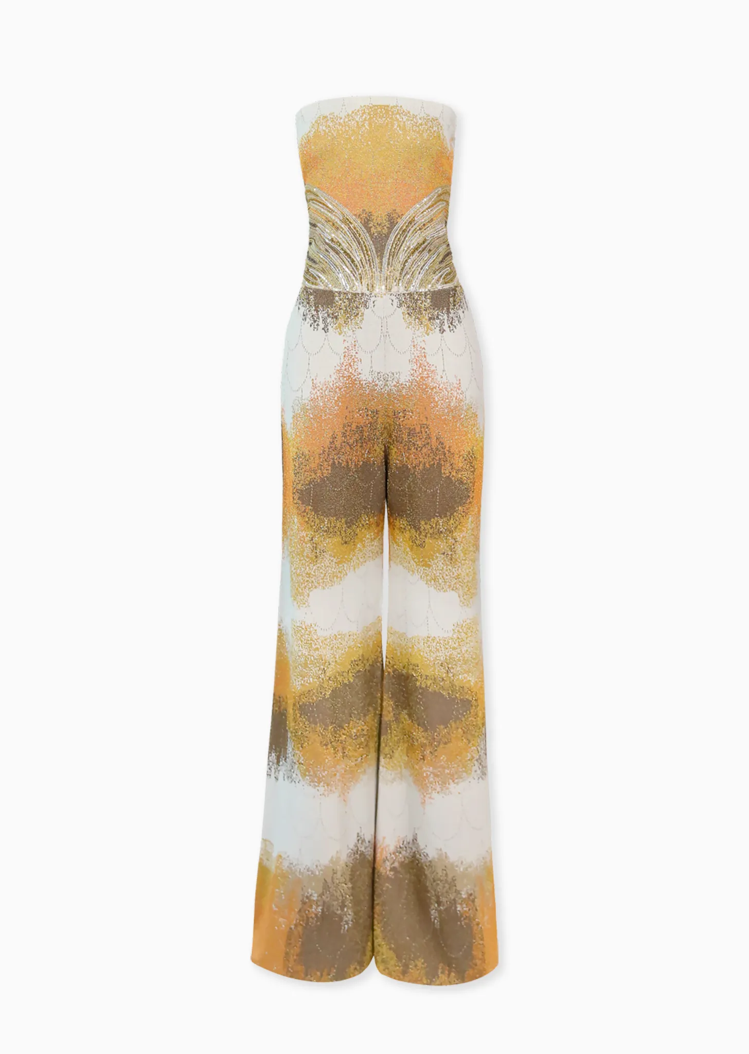 Devona – Strapless Jumpsuit with Waist Embellishments