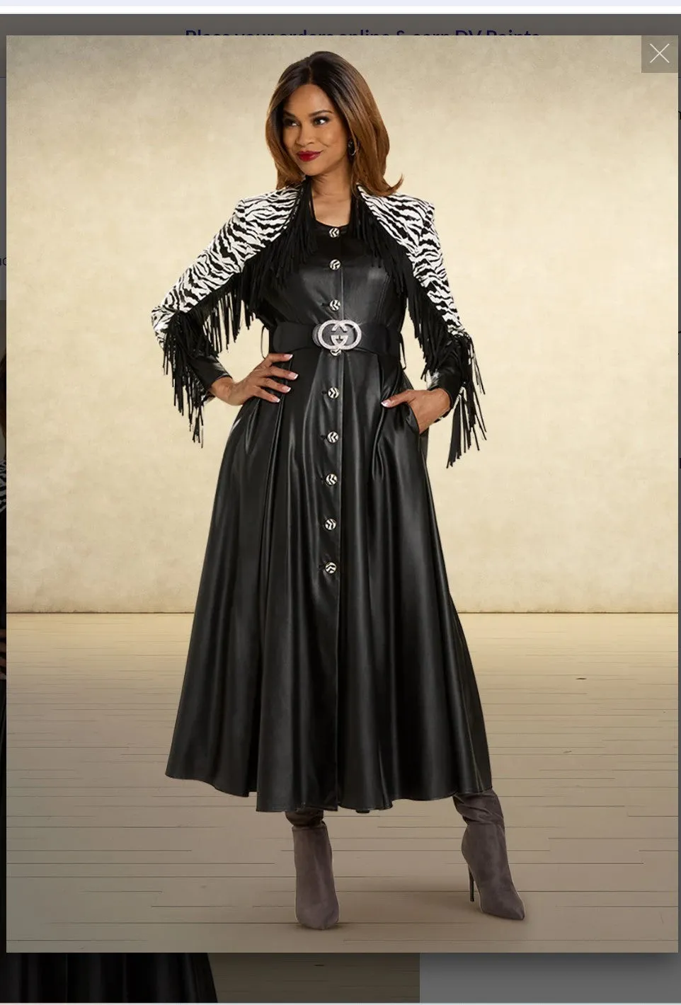 Donna Vinci Couture Style 5859 1PC Black/White Dress