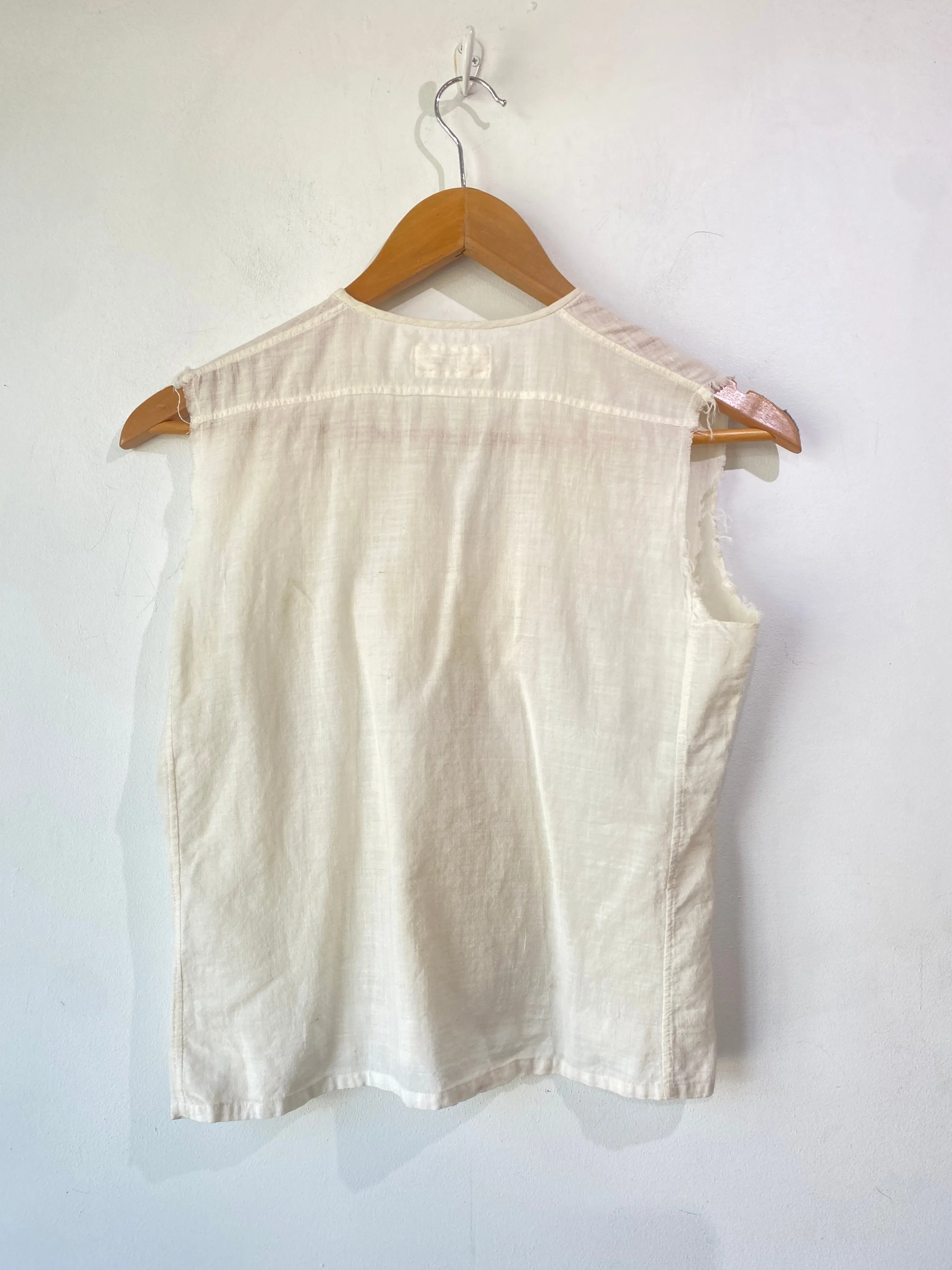 Dosa White Ruffle Top