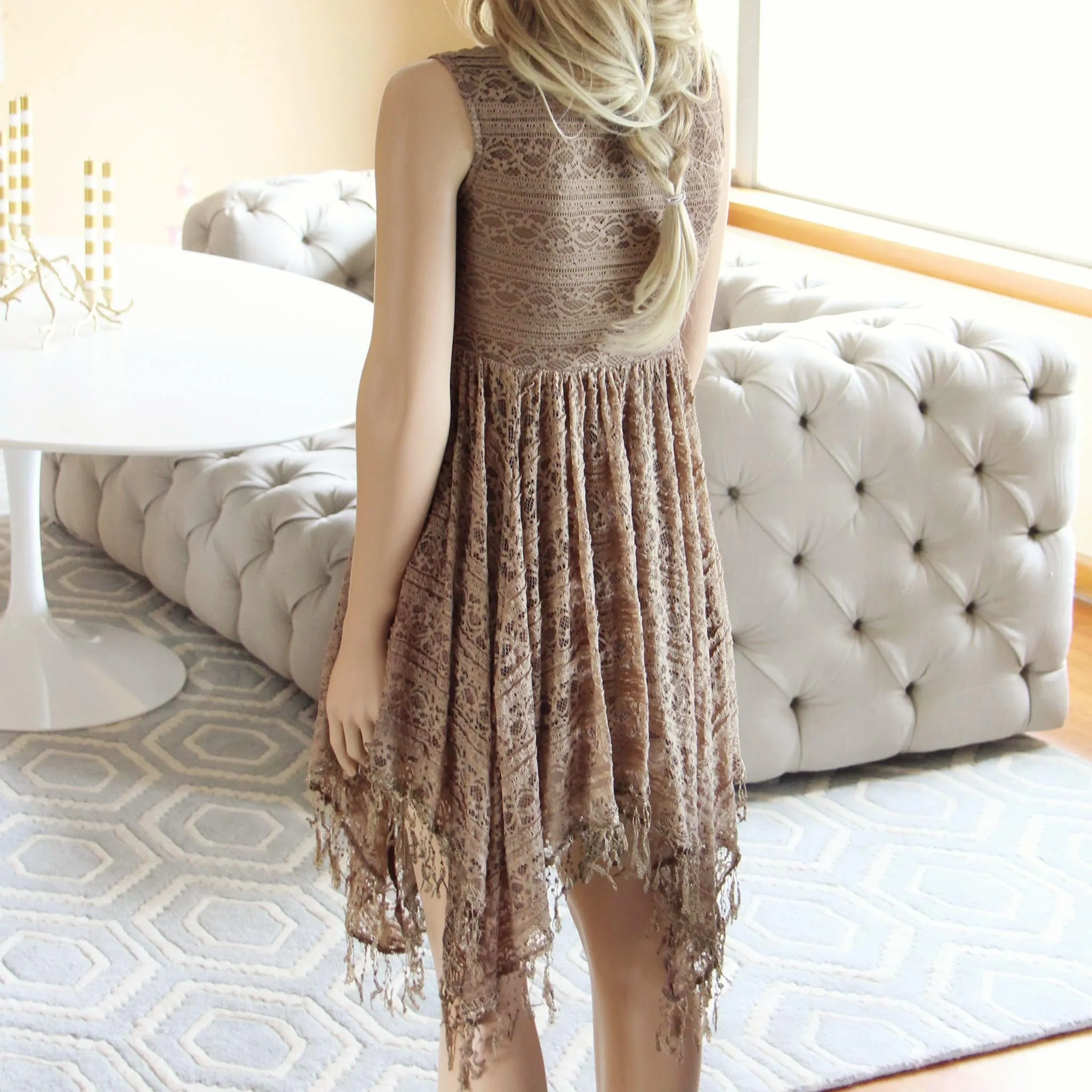 Dreamscape Dress in Taupe