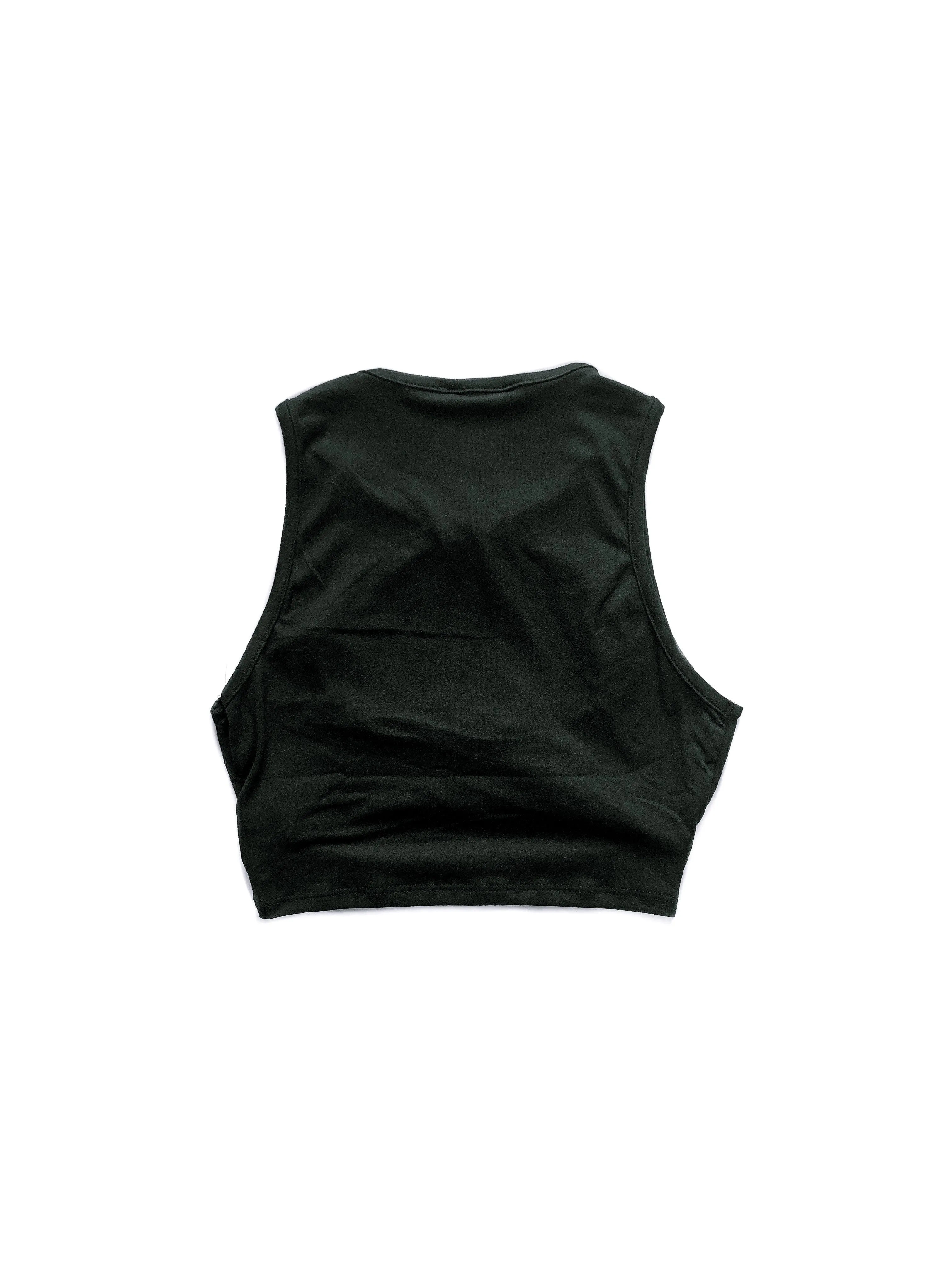 Ellie Cutout Crop Top - Black