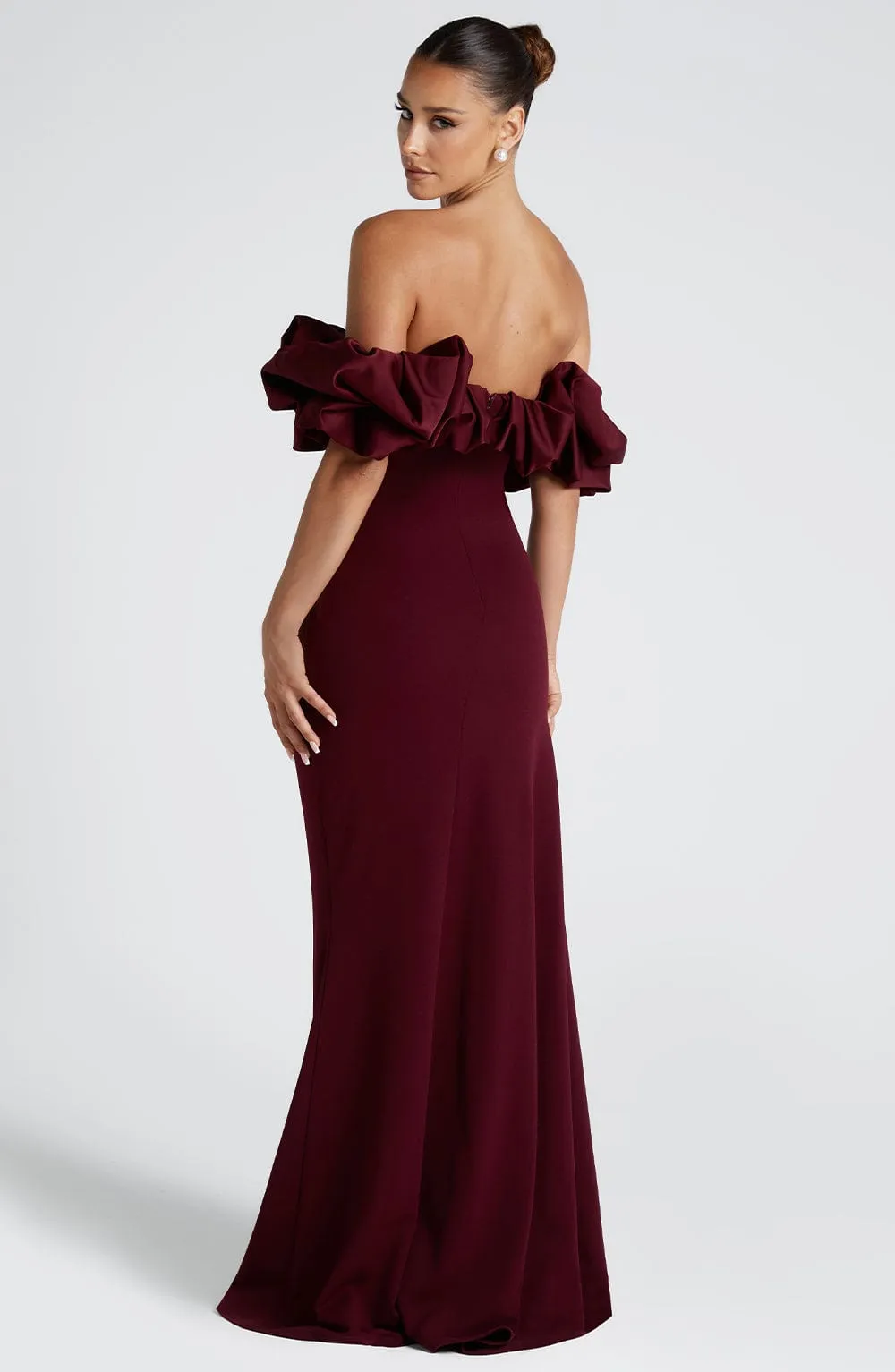 Elsie Maxi Dress - Cherry Lacquer